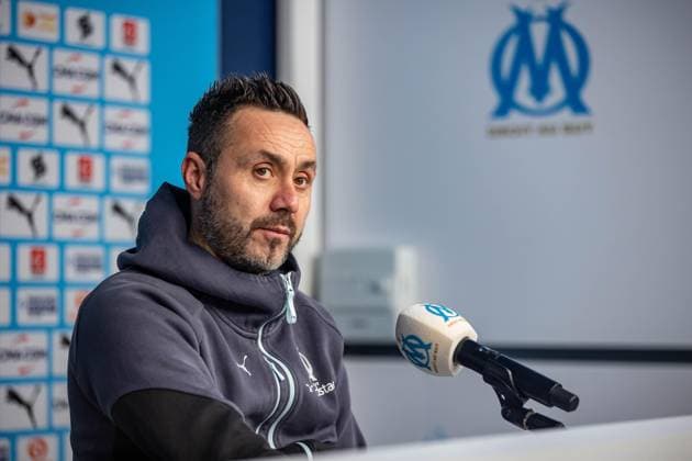 Football, France, Olympique Marseille press conference