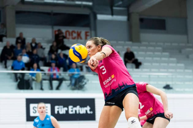 1 Volleyball Bundesliga Women Schwarz Weiss Erfurt vs VC Wiesbaden Erfurt 23 01 2026 Pleun van der Pijl 3 VC Wiesbaden 1 Volleyball Bundesliga Women Schwarz Weiss Erfurt vs VC Wiesbaden Riethsporthalle Erfurt 23 01 2026 Copyright: xBEAUTIFULxSPORTS Duehringx