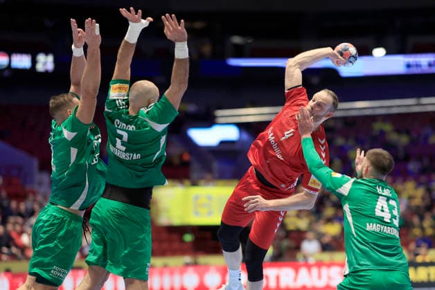 Switzerland s Lenny Rubin in action during the 2026 EHF European Men s Handball Championship the EHF Euro 2026 match between Switzerland and Hungary, at Malmo Arena in Malmo, Sweden, on January 23, 2026 MALMÖ SWEDEN x10600x  Copyright: xAndreasxHillergren TTx EHF EURO 2026 SWITZERLAND-HUNGARY
