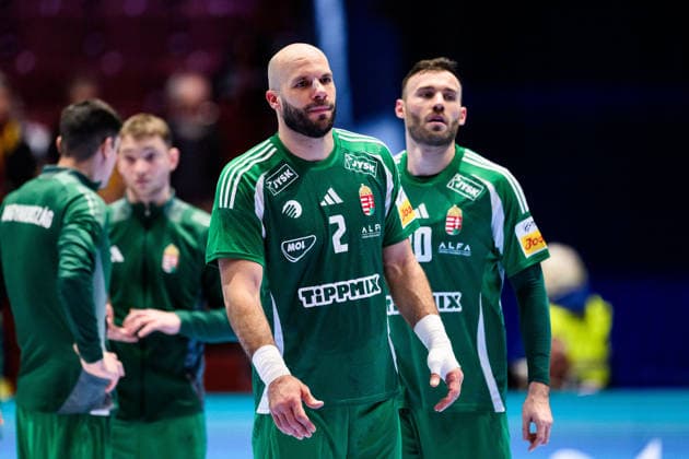 260123 Adrian Sipos of Hungary looks dejected afterthe EHF European Handball Championship main round match between Switzerland and Hungary on January 23, 2026 in Malmö Photo Petter Arvidson BILDBYRAN kod PA PA1135 handball handball handball handballs em 2026 croatia croatia island iceland ehf european handball championship bbeng switzerland schweiz ungern hungary depp  Copyright: PETTERxARVIDSON BB260123PA127