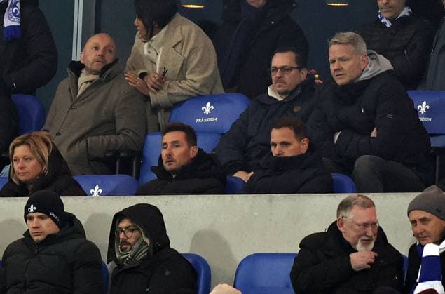 23 01 2026 Soccer Season 2025 2026 2 Soccer Bundesliga 19 Matchday SV Darmstadt 98 SVD D98 Lilien 1 FC Nürnberg FCN Club Sportfoto Zink DaMa xdaxmax DFL regulations prohibit any use of photographs as image sequences and or quasi video only for editorial use Miroslav Miro Klose Trainer 1 FC Nürnberg FCN Joti Chatzialexiou Vorstand Sport 1 FC Nürnberg FCN on tribune in the lounge of honor