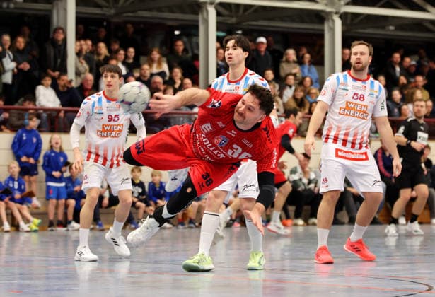 23 01 2026, Germany, Korntal Münchingen, Handball charity match, SG BBM Bietigheim vs Fivers WAT Margareten, Jonathan Fischer Bietigheim