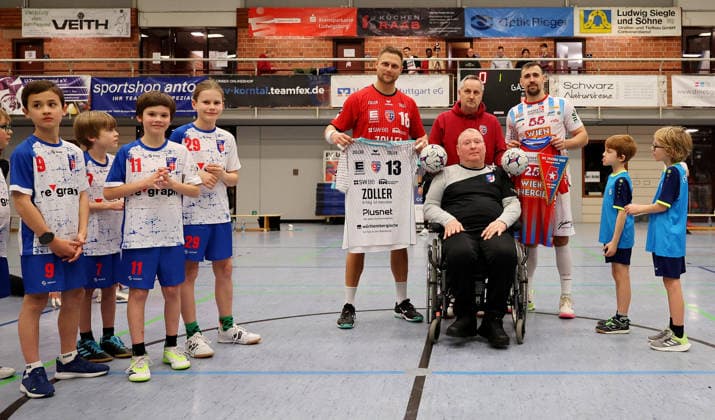 23 01 2026, Germany, Korntal Münchingen, Handball charity match, SG BBM Bietigheim vs Fivers WAT Margareten, Jörg Rixienger