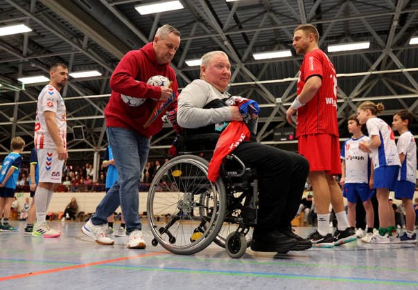 23 01 2026, Germany, Korntal Münchingen, Handball charity match, SG BBM Bietigheim vs Fivers WAT Margareten, Jörg Rixienger