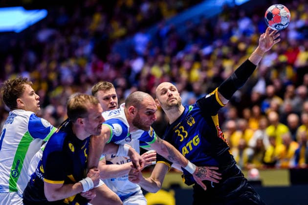 Handball, European Championship, Slovenia - Sweden