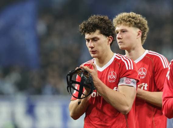 23 01 2026 Soccer Season 2025 2026 2 Soccer Bundesliga 19 Matchday SV Darmstadt 98 SVD D98 Lilien 1 FC Nürnberg FCN Club Sportfoto Zink DaMa xdaxmax DFL regulations prohibit any use of photographs as image sequences and or quasi video only for editorial use Fabio Gruber 4, 1 FC Nürnberg FCN Piet Scobel 39, 1 FC Nürnberg FCN disappointed Disappointment after the end of the match