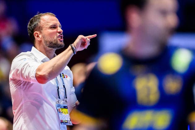 260123 Head coach Uros Zorman of Slovenia during the EHF European Handball Championship main round match between Slovenia and Sweden on January 23, 2026 in Malmö Photo Petter Arvidson BILDBYRAN kod PA PA1136 handball handball handball handballs em 2026 sverige sweden slovenia slovenien ehf european handball championship bbeng  Copyright: PETTERxARVIDSON BB260123PA188