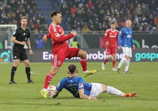 23 01 2026 Soccer Season 2025 2026 2 Soccer Bundesliga 19 Matchday SV Darmstadt 98 SVD D98 Lilien 1 FC Nürnberg FCN Club Sportfoto Zink DaMa xdaxmax DFL regulations prohibit any use of photographs as image sequences and or quasi video only for editorial use Julian Justvan 10, 1 FC Nürnberg FCN Matej Maglica 5, SV Darmstadt 98 D98 SV98