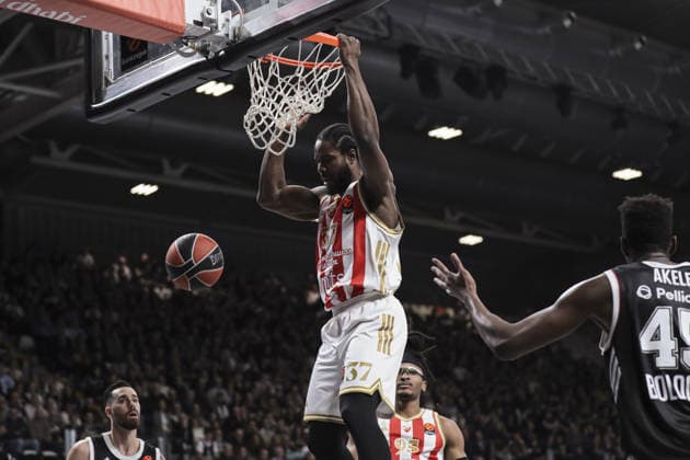 Basketball, EuroLeague, Virtus Bologna - Roter Stern Belgrad 37 Semi Ojeleye (Stella Rossa - Crvena Zvezda Meridianbet Belgrade) during Virtus Bologna vs Crvena Zvezda Meridianbet Belgrade, Basketball Euroleague match in Bologna, Italy, January 23 2026  Copyright: xNorbertoxMaccagno IPAxSportx xipa-agency.netx xx IPA_70469610 IPA_Agency_IPA70469610