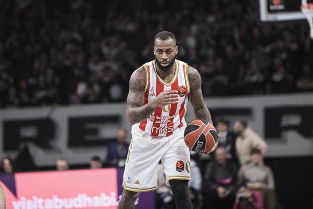 Basketball, EuroLeague, Virtus Bologna - Roter Stern Belgrad 0 Codi Miller-McIntyre (Stella Rossa - Crvena Zvezda Meridianbet Belgrade) during Virtus Bologna vs Crvena Zvezda Meridianbet Belgrade, Basketball Euroleague match in Bologna, Italy, January 23 2026  Copyright: xNorbertoxMaccagno IPAxSportx xipa-agency.netx xx IPA_70469768 IPA_Agency_IPA70469768