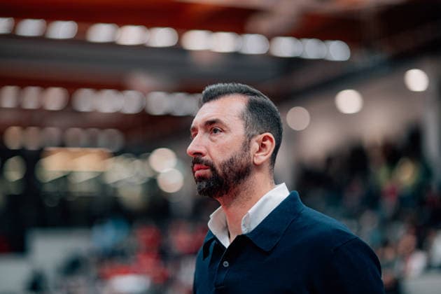 BB 2BL SBB Baskets Rheinstars Koeln Zoran Kukic Rheinstars Koeln during the 2025 2026 season in the 2 Barmer Basketball Bundesliga Pro A on matchday 19 SBB Baskets and Rheinstars Koeln at the Wolfgang Lakenmacher Halle on January 23, 2026 in Magdeburg, Saxony-Anhalt, Germany