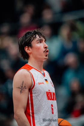 BB 2BL SBB Baskets Rheinstars Koeln Jasper Guenther Rheinstars Koeln during the 2025 2026 season in the 2 Barmer Basketball Bundesliga Pro A on matchday 19 SBB Baskets and Rheinstars Koeln at the Wolfgang Lakenmacher Halle on January 23, 2026 in Magdeburg, Saxony-Anhalt, Germany