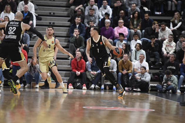 Basketball : ASVEL Villeurbanne vs FC Barcelone - Euroleague - 23 01 2026 Thomas HEURTEL of ASVEL during the Turkish Airlines EuroLeague basketball match between LDLC ASVEL Villeurbanne and FC Barcelone at Astroballe in Villeurbanne, France on 23 January 2026 VILLEURBANNE LyonFrance  Copyright: xMouradxALLILIx
