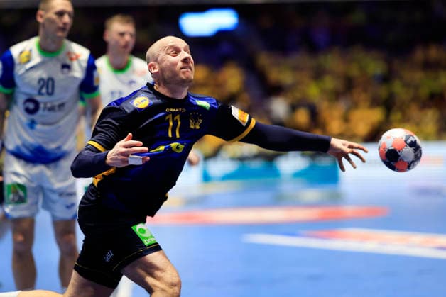 MALMÖ, SWEDEN 20260123 Swedens Daniel Pettersson during the intermediate round match of the handball European Championship between Slovenia and Sweden at Malmö Arena, Malmö, Sweden, January 26, 2026 MALMÖ SWEDEN x10600x  Copyright: xAndreasxHillergren TTx EUROPEAN HANDBALL CHAMPIONSHIP 2026 SLOVENIA-SWEDEN