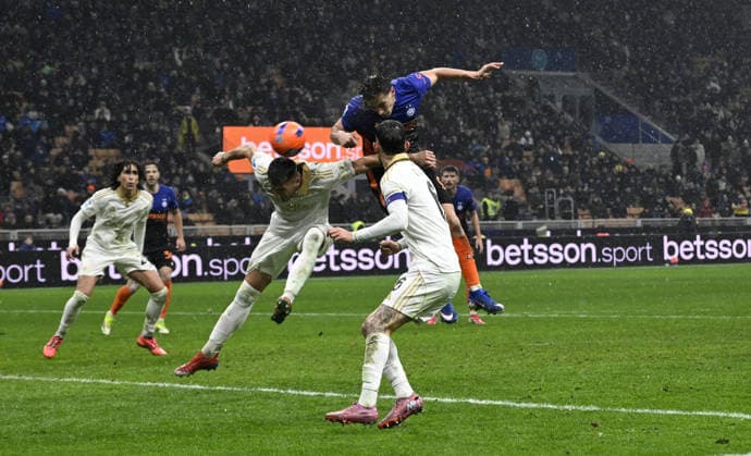 Foto IPP Paolo Bona Milano 23 01 2026 Campionato Serie A di Calcio stagione 2025 2026 partita Inter-Pisa Nella foto francesco Pio Esposito segna il gol del 3-2 Italy Photo Press Worldwide Copyright italy Italy ITALY  Copyright: xR4924_italyphotopressx