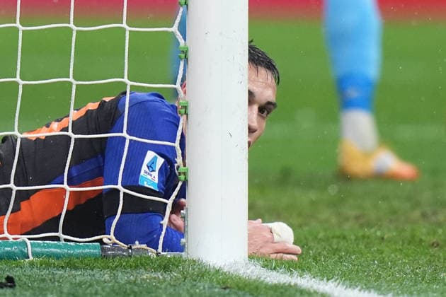 Inter Milan™s Lautaro Martinez during the Serie A soccer match between Inter and Pisa at the San Siro Stadium in Milan , north Italy - Friday , January 23 , 2026. - Soccer .  Copyright: xSpada LaPressex