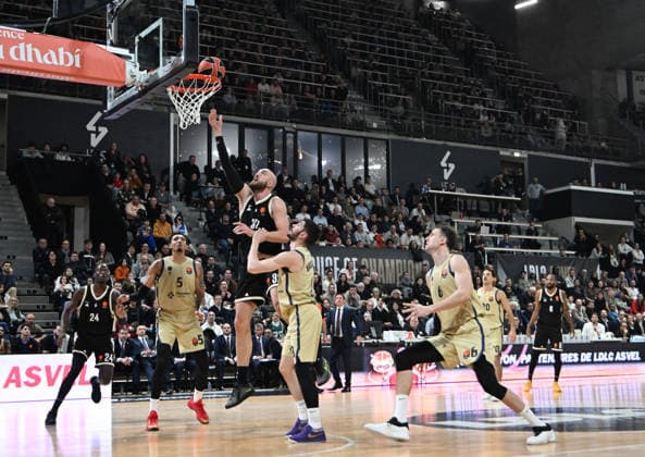 Basketball : ASVEL Villeurbanne vs FC Barcelone - Euroleague - 23 01 2026 Bastien VAUTIER of ASVEL during the Turkish Airlines EuroLeague basketball match between LDLC ASVEL Villeurbanne and FC Barcelone at Astroballe in Villeurbanne, France on 23 January 2026 VILLEURBANNE LyonFrance  Copyright: xMouradxAllilix
