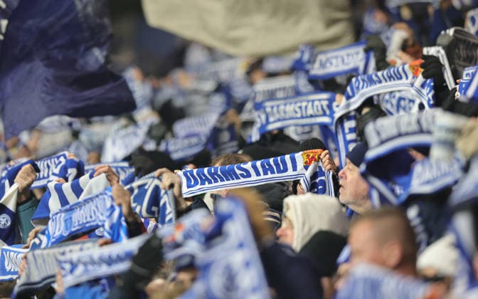 23 01 2026 Soccer Season 2025 2026 2 Soccer Bundesliga 19 Matchday SV Darmstadt 98 SVD D98 Lilien 1 FC Nürnberg FCN Club Sportfoto Zink DaMa xdaxmax DFL regulations prohibit any use of photographs as image sequences and or quasi video only for editorial use Symbolbild Symbolfoto Feature Impression Schalparade der Zuschauer Publikum Fans des SV Darmstadt 98