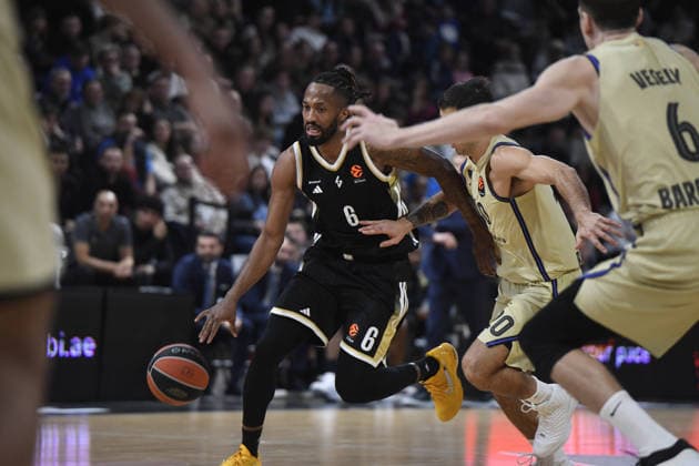 Basketball : ASVEL Villeurbanne vs FC Barcelone - Euroleague - 23 01 2026 Braian ANGOLA of ASVEL during the Turkish Airlines EuroLeague basketball match between LDLC ASVEL Villeurbanne and FC Barcelone at Astroballe in Villeurbanne, France on 23 January 2026 VILLEURBANNE LyonFrance  Copyright: xMouradxALLILIx