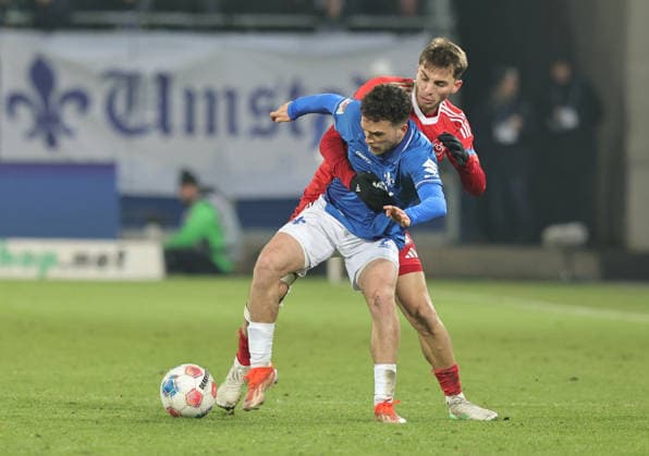 23 01 2026 Soccer Season 2025 2026 2 Soccer Bundesliga 19 Matchday SV Darmstadt 98 SVD D98 Lilien 1 FC Nürnberg FCN Club Sportfoto Zink DaMa xdaxmax DFL regulations prohibit any use of photographs as image sequences and or quasi video only for editorial use Sergio Lopez 2, SV Darmstadt 98 D98 SV98 Adam Markhiev 6, 1 FC Nürnberg FCN