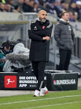 23 01 2026 Soccer Season 2025 2026 2 Soccer Bundesliga 19 Matchday SV Darmstadt 98 SVD D98 Lilien 1 FC Nürnberg FCN Club Sportfoto Zink DaMa xdaxmax DFL regulations prohibit any use of photographs as image sequences and or quasi video only for editorial use Javier Pinola Co Trainer 1 FC Nürnberg FCN disappointed Disappointment