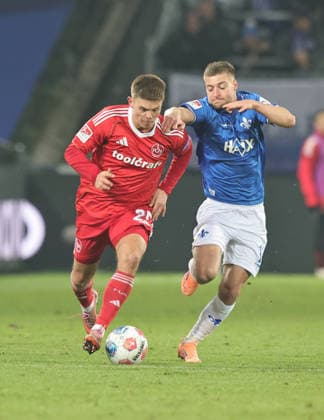23 01 2026 Soccer Season 2025 2026 2 Soccer Bundesliga 19 Matchday SV Darmstadt 98 SVD D98 Lilien 1 FC Nürnberg FCN Club Sportfoto Zink DaMa xdaxmax DFL regulations prohibit any use of photographs as image sequences and or quasi video only for editorial use Finn Ole Becker 25, 1 FC Nürnberg FCN Fabian Nürnberger Nuernberger 15, SV Darmstadt 98 D98 SV98