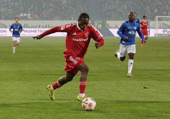 23 01 2026 Soccer Season 2025 2026 2 Soccer Bundesliga 19 Matchday SV Darmstadt 98 SVD D98 Lilien 1 FC Nürnberg FCN Club Sportfoto Zink DaMa xdaxmax DFL regulations prohibit any use of photographs as image sequences and or quasi video only for editorial use Mohamed Ali Zoma 23, 1 FC Nürnberg FCN Freisteller Einzelbild