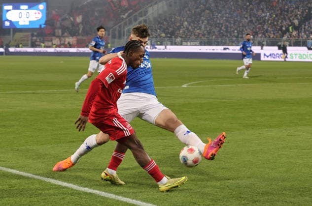 23 01 2026 Soccer Season 2025 2026 2 Soccer Bundesliga 19 Matchday SV Darmstadt 98 SVD D98 Lilien 1 FC Nürnberg FCN Club Sportfoto Zink DaMa xdaxmax DFL regulations prohibit any use of photographs as image sequences and or quasi video only for editorial use Mohamed Ali Zoma 23, 1 FC Nürnberg FCN Matej Maglica 5, SV Darmstadt 98 D98 SV98