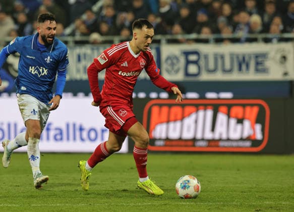 23 01 2026 Soccer Season 2025 2026 2 Soccer Bundesliga 19 Matchday SV Darmstadt 98 SVD D98 Lilien 1 FC Nürnberg FCN Club Sportfoto Zink DaMa xdaxmax DFL regulations prohibit any use of photographs as image sequences and or quasi video only for editorial use Julian Justvan 10, 1 FC Nürnberg FCN