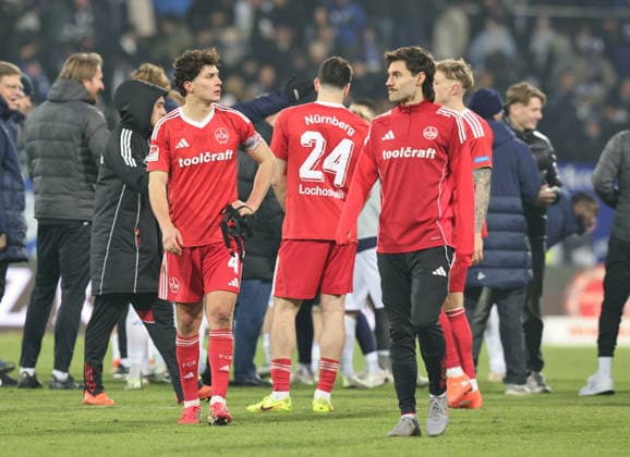 23 01 2026 Soccer Season 2025 2026 2 Soccer Bundesliga 19 Matchday SV Darmstadt 98 SVD D98 Lilien 1 FC Nürnberg FCN Club Sportfoto Zink DaMa xdaxmax DFL regulations prohibit any use of photographs as image sequences and or quasi video only for editorial use Fabio Gruber 4, 1 FC Nürnberg FCN Tom Baack 5, 1 FC Nürnberg FCN disappointed Disappointment