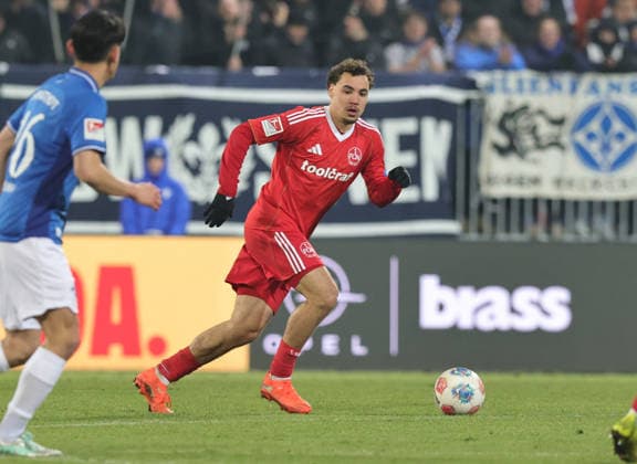 23 01 2026 Soccer Season 2025 2026 2 Soccer Bundesliga 19 Matchday SV Darmstadt 98 SVD D98 Lilien 1 FC Nürnberg FCN Club Sportfoto Zink DaMa xdaxmax DFL regulations prohibit any use of photographs as image sequences and or quasi video only for editorial use Rafael Lubach 18, 1 FC Nürnberg FCN