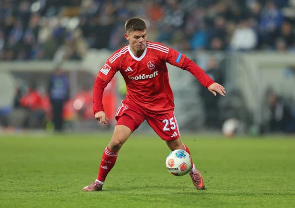 23 01 2026, Soccer 2 Bundesliga, SV Darmstadt 98 1 FC Nürnberg, emonline, emspor, despor, v l , Finn Becker 1 FC Nürnberg DFL DFB REGULATIONS PROHIBIT ANY USE OF PHOTOGRAPHS AS IMAGE SEQUENCES AND OR QUASI VIDEO xdcx Copyright: HMBxMedia Claus