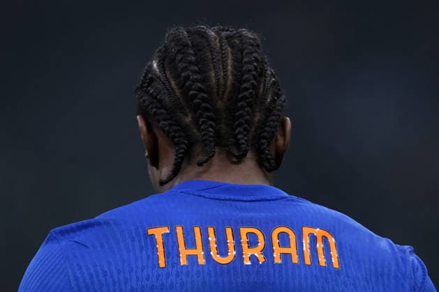Milan, Italy, 23rd January 2026. Marcus Thuram of FC Internazionale during the Internazionale vs Pisa SC Serie A match at Giuseppe Meazza, Milan. Picture credit should read: Jonathan Moscrop Sportimage EDITORIAL USE ONLY. No use with unauthorised audio, video, data, fixture lists, club league logos or live services. Online in-match use limited to 120 images, no video emulation. No use in betting, games or single club league player publications. SPI_097_JM_INTER_PISA_ SPI-4419-0097