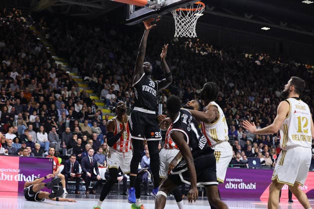 BASKET - Euroleague - Virtus Bologna vs Crvena Zvezda Meridianbet Belgrade 35 Mouhamet DIOUF Virtus Bologna BASKETBALL - ITALIAN SERIE A Virtus Bologna vs Crvena Zvezda Stella Rossa Belgrade 23-01-2026 during Virtus Bologna vs Crvena Zvezda Meridianbet Belgrade, Basketball Euroleague match in Bologna, Italy, January 23 2026 Bologna Italy  Copyright: xIPAxSport ABACAx