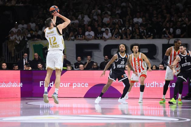 BASKET - Euroleague - Virtus Bologna vs Crvena Zvezda Meridianbet Belgrade 12 Nikola Kalinic Crvena Zvezda Stella Rossa Belgrade BASKETBALL - ITALIAN SERIE A Virtus Bologna vs Crvena Zvezda Stella Rossa Belgrade 23-01-2026 during Virtus Bologna vs Crvena Zvezda Meridianbet Belgrade, Basketball Euroleague match in Bologna, Italy, January 23 2026 Bologna Italy  Copyright: xIPAxSport ABACAx