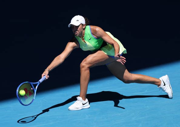 January 24, 2026, Melbourne, Victoria, Australia: MADISON KEYS of USA during the match against K. Pliskova of Czech Republic in the third round of Australian Open, Melbourne, Australia. Keys won 6:3, 6:3 Melbourne Australia - ZUMAc278 20260124_zsp_c278_010 Copyright: xMarcinxCholewinskix