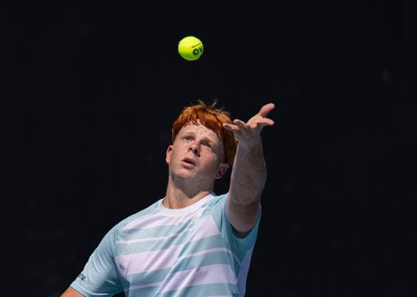Jamie Mackenzie GER , Boys Singles, Boys Singles, Australian Open 2026, Melbourne Park, Melbourne, Victoria, Australia Copyright: xJuergenxHasenkopfx