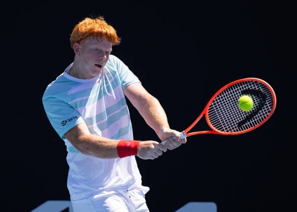 Jamie Mackenzie GER , Boys Singles, Boys Singles, Australian Open 2026, Melbourne Park, Melbourne, Victoria, Australia Copyright: xJuergenxHasenkopfx