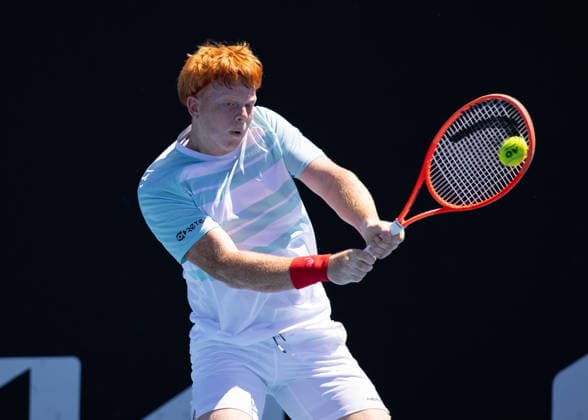 Jamie Mackenzie GER , Boys Singles, Boys Singles, Australian Open 2026, Melbourne Park, Melbourne, Victoria, Australia Copyright: xJuergenxHasenkopfx