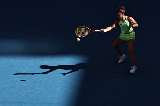 Jasmine Paolini, ITA, during third round of 2026 Australian Open in Melbourne, 23 01 2026