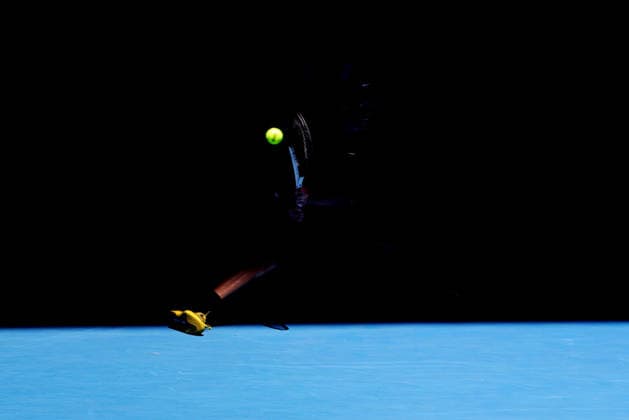 Jannik Sinner, ITA, during third round of 2026 Australian Open in Melbourne, 24 01 2026