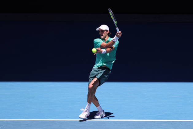 Eliot Spizzirri, USA, during third round of 2026 Australian Open in Melbourne, 24 01 2026