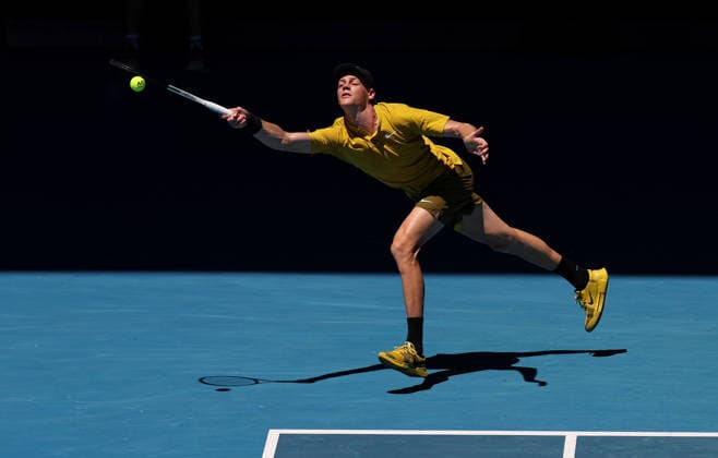 Jannik Sinner of Italy in action Australian Open tennis tournament, Day Seven, Melbourne Park, Australia - 24 Jan 2026Melbourne Melbourne Park Victoria (VIC) Australia  Copyright: xEllaxLing Shutterstockx 16380459as