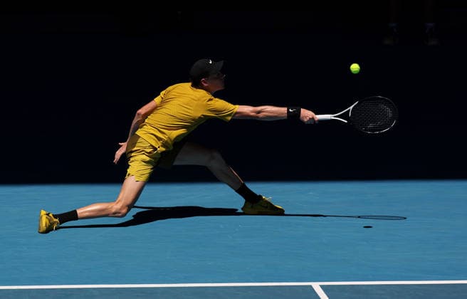 Jannik Sinner of Italy in action Australian Open tennis tournament, Day Seven, Melbourne Park, Australia - 24 Jan 2026Melbourne Melbourne Park Victoria (VIC) Australia  Copyright: xEllaxLing Shutterstockx 16380459am