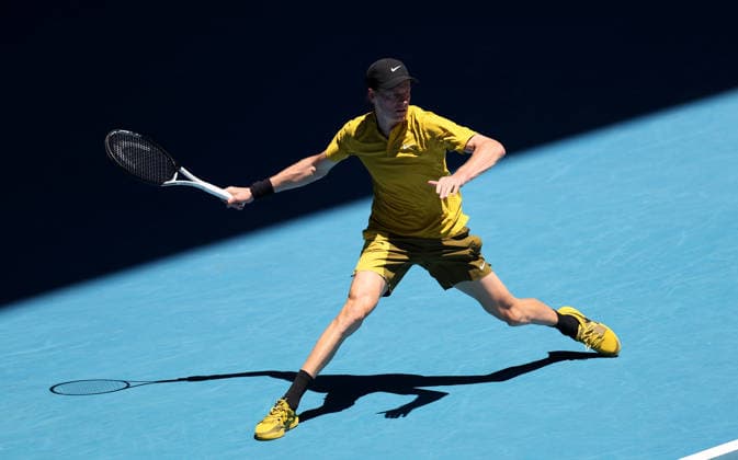 Jannik Sinner of Italy in action Australian Open tennis tournament, Day Seven, Melbourne Park, Australia - 24 Jan 2026Melbourne Melbourne Park Victoria (VIC) Australia  Copyright: xEllaxLing Shutterstockx 16380459ai