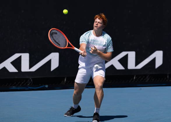 Jamie Mackenzie GER , Boys Singles, Boys Singles, Australian Open 2026, Melbourne Park, Melbourne, Victoria, Australia Copyright: xJuergenxHasenkopfx