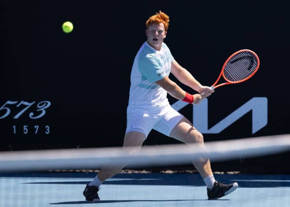 Jamie Mackenzie GER , Boys Singles, Boys Singles, Australian Open 2026, Melbourne Park, Melbourne, Victoria, Australia Copyright: xJuergenxHasenkopfx
