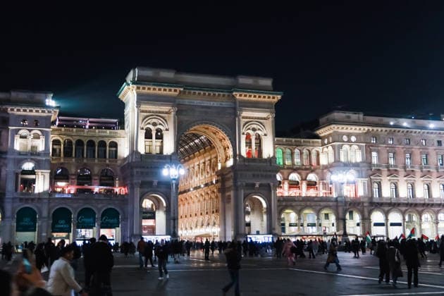 Milan, Preparations for the 25th Olympic and Paralympic Winter games, Winterspiele,Spiele, Summer games in Milan-Cortina 2026 are underway two weeks before the start of the Olympics. Pictured: A view of the Galleria Vittorio Emanuele II  Copyright: xAlessandroxBremecx xipa-agency.netx xx IPA_Agency_IPA70477827