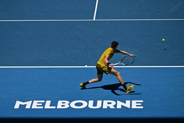 Australian Open - Melbourne Jannik Sinner (ITA) during his third round match at the 2026 Australian Open at Melbourne Park in Melbourne, Australia, on January 24, 2026. Photo by Corinne Dubreuil ABACAPRESS.COM Melbourne Australia  Copyright: xDubreuilxCorinne ABACAx