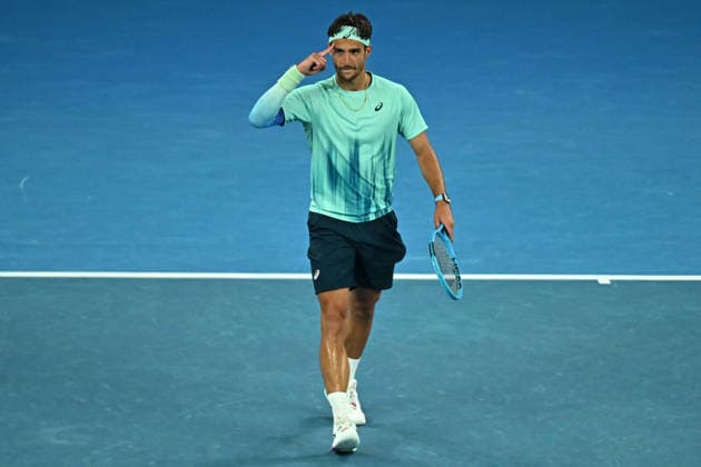 Australian Open - Melbourne Lorenzo Musetti (ITA) during his third round match at the 2026 Australian Open at Melbourne Park in Melbourne, Australia, on January 24, 2026. Photo by Corinne Dubreuil ABACAPRESS.COM Melbourne Australia  Copyright: xDubreuilxCorinne ABACAx